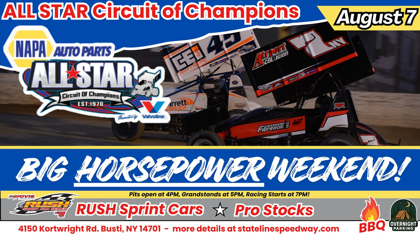 All Star Sprint Car Series + RUSH Wingless Sprints