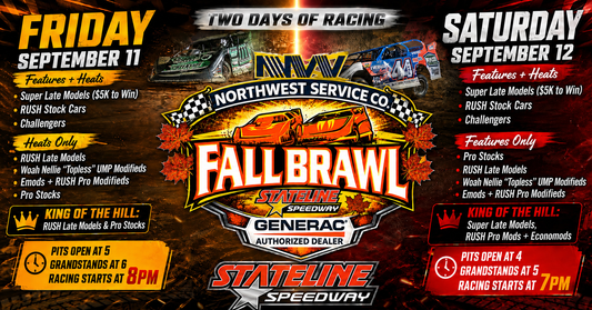 Northwest Service Co Fall Brawl Day 1 - $5,000 to WIN Super Late Models, King of the Hill, Qualifiers