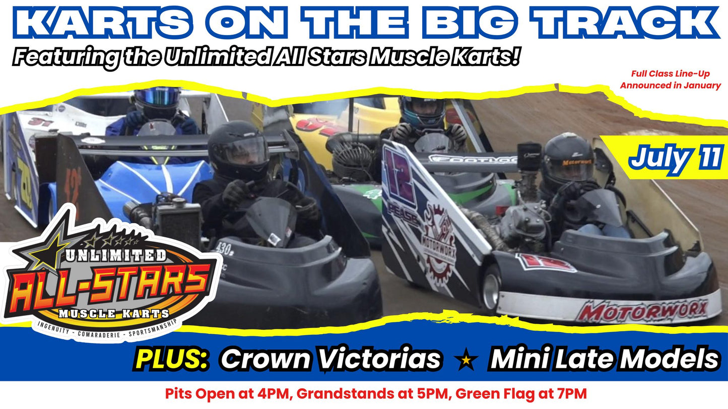 Karts on the Big Track Featuring the UAS Muscle Karts