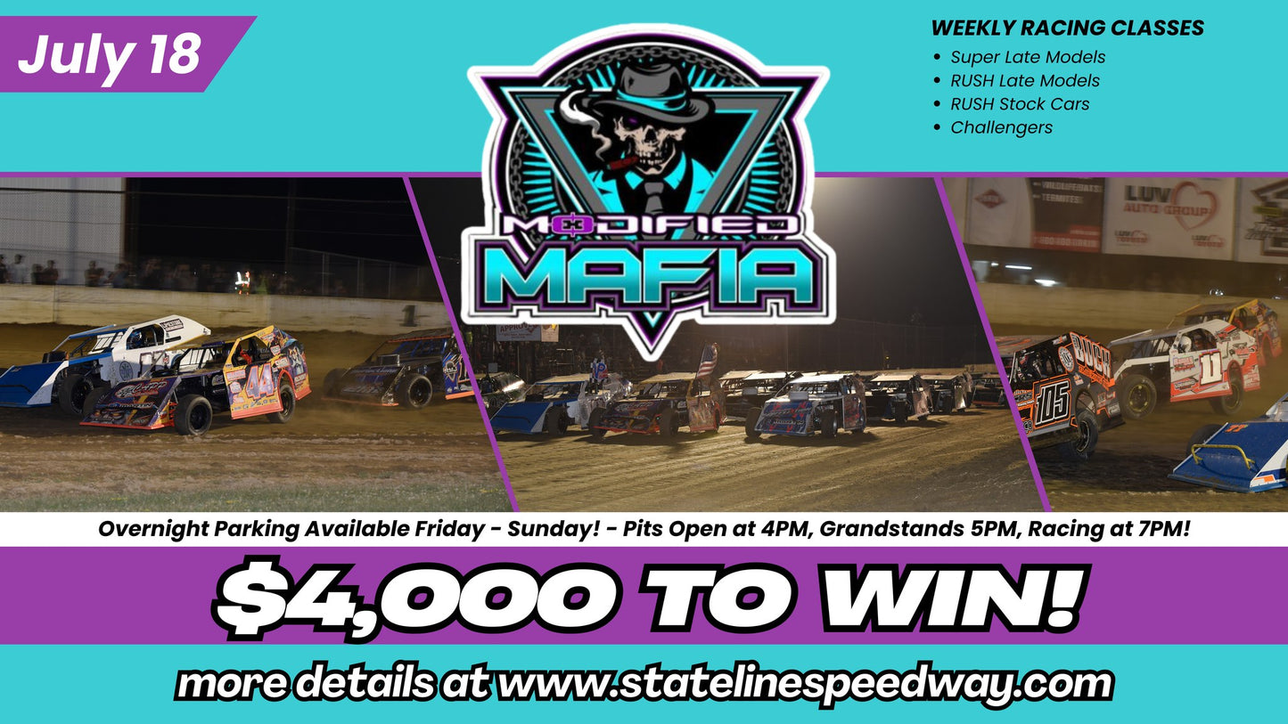 Modified Mafia Tour $4,000 to Win + Super Late Models